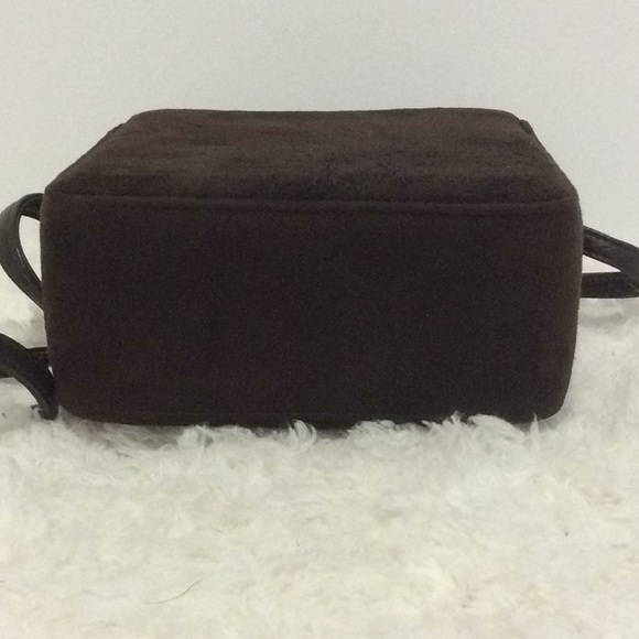 Susan Gail Genuine Suede Brown Box Handbag - Picture 6 of 13